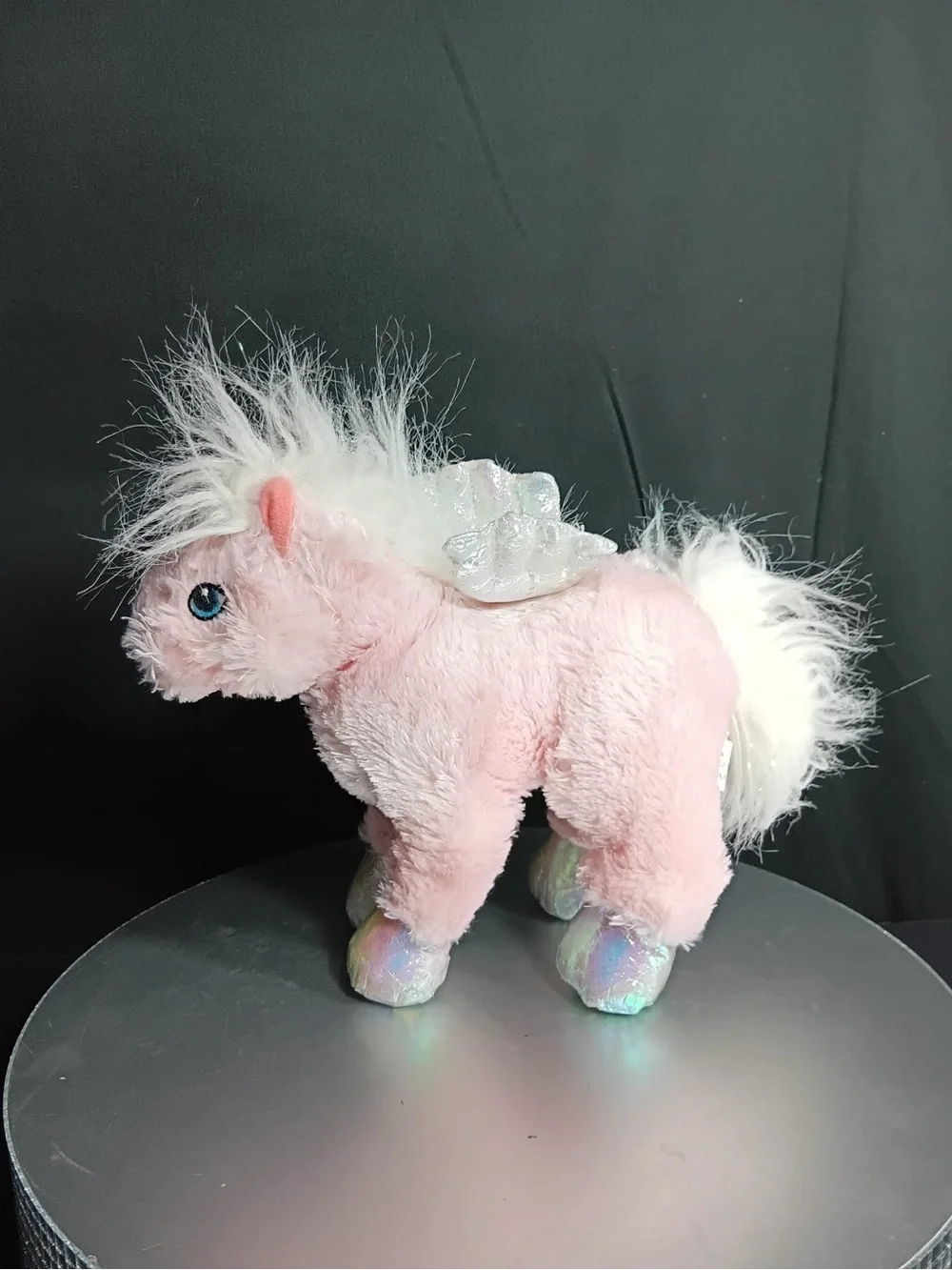 GANZ Pink Pegasus Plush with Iridescent Hooves 7”